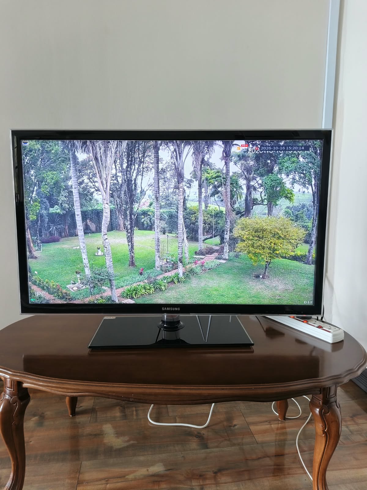 Multi-camera CCTV monitoring display showing several camera views